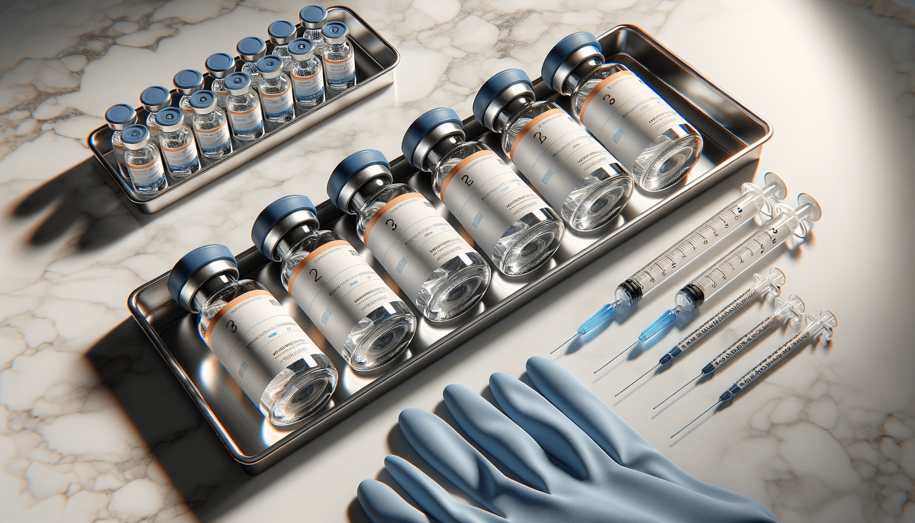 Research vials top-down view